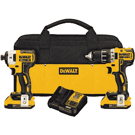 Reconditioned Dewalt Drill & Impact Driver Set